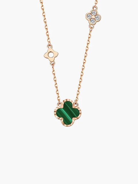 Clover Necklace for Women 999 Sterling Silver as a Valentine's Day Gift