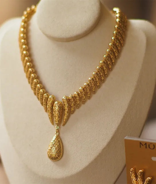 French vintage Water Drop Fringe Vintage Vintage earrings clip necklace